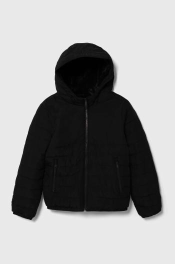Detská bunda Abercrombie & Fitch čierna farba