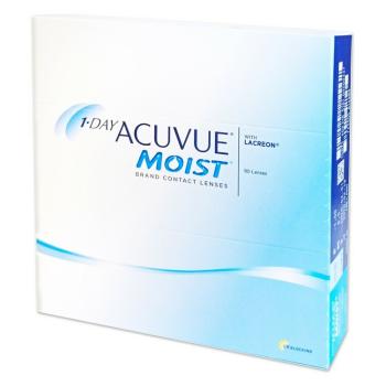 JOHNSON Acuvue Moist Jednodňové kontaktné šošovky 90 kusov, Počet dioptrií: -9,5, Priemer: 14,2, Zakrivenie: 8,5, Počet ks: 90 ks