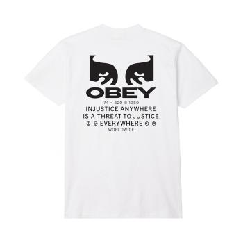 Obey  justice everywhere  Tričká a polokošele Biela