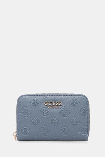 Peňaženka Guess PHOEBE dámska, modrá farba, SWPD96 65140