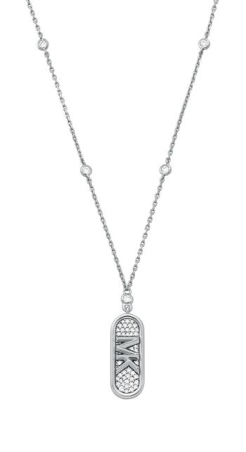 Michael Kors Módny strieborný náhrdelník so zirkónmi Kors MK MKC1729CZ040