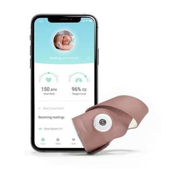 Owlet Smart Sock 3 - Inteligentná ponožka 0-18 mesiacov (Matne ružová) (850028962053)