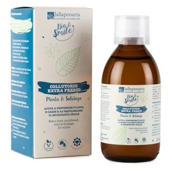 LA SAPONARIA Extra svieža ústna voda s mätou a zlatobyľom BIO 250 ml