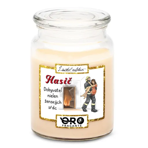 Sviečka hasič dobyvateľ (Vôňa sviečky: Vanilka)