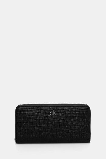 Peňaženka Calvin Klein dámska, čierna farba, K60K612960