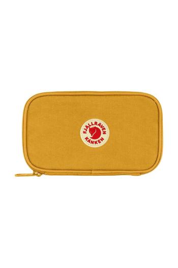 Peňaženka Fjallraven Kanken Travel Wallet žltá farba, F23781