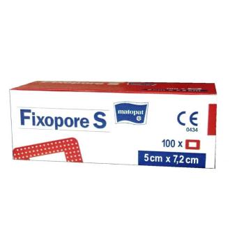 Fixopore S 5 x 7.2 cm á 100 ks. sterilná náplasť