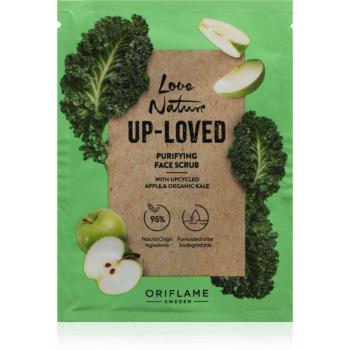 Oriflame Love Nature Up-Loved Upcycled Apple & Organic Kale čistiaci pleťový peeling 10 ml