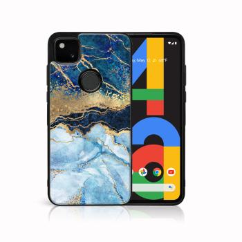 MY ART Silikónový kryt Google Pixel 4a BLUE MARBLE (141)