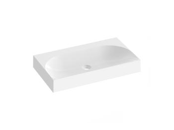 Umývadlo Ravak Lite 80x45 cm bez otvoru pre batériu, bez prepadu XJX01380001