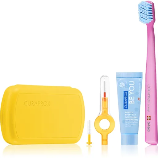 Curaprox Travel Set cestovná sada na zuby, jazyk a ďasná