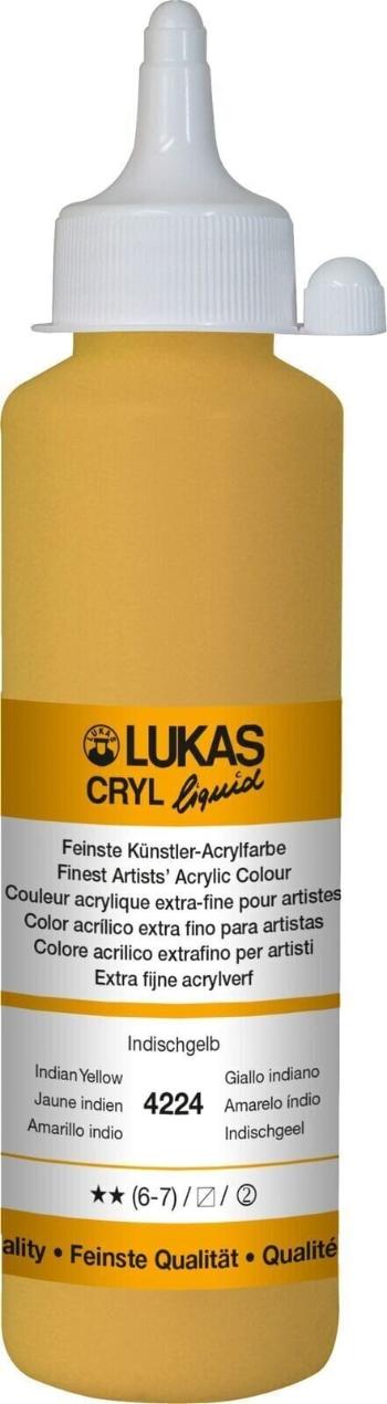 Lukas Cryl Liquid Akrylová farba Indian Yellow 250 ml 1 ks