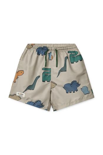 Detské plavkové šortky Liewood Duke Printed Board Shorts béžová farba, LW20068