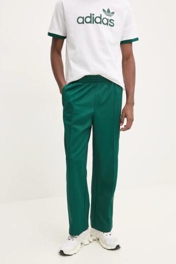 Tepláky adidas Originals Firebird zelená farba, s nášivkou, JP1065