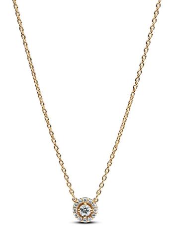 Pandora Pozlátený náhrdelník s kubickými zirkónmi Shine Timeless 363548C01-45