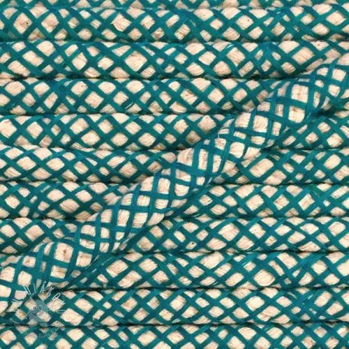 Bavlnená šnúra 1 cm petrol