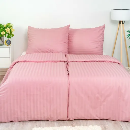 Stanex Obliečky atlas grádl staroružová, 140 x 220 cm, 70 x 90 cm