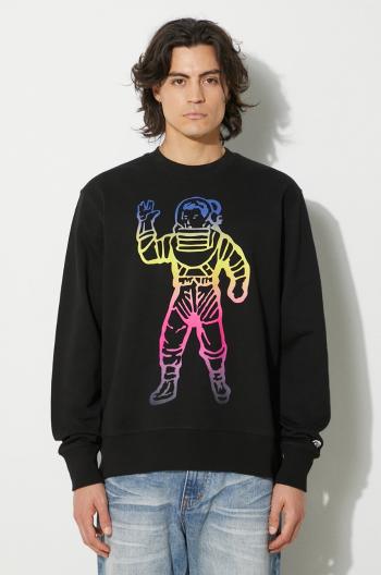 Bavlnená mikina Billionaire Boys Club Standing Astro Crewneck pánska, čierna farba, s potlačou, B24228