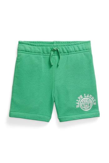 Šortky Polo Ralph Lauren zelená farba, nastaviteľný pás 322971324001
