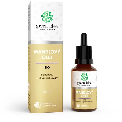 Green Idea Mandľový olej BIO mandľový olej lisovaný za studena 25 ml
