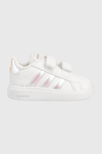 Detské tenisky adidas GRAND COURT 2. biela farba
