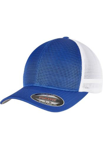 Urban Classics FLEXFIT 360 OMNIMESH CAP 2-TONE royal/white - S/M