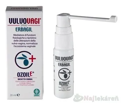 VULVOVAGI sprej na vaginálne zápaly, infekcie, 1x20 ml