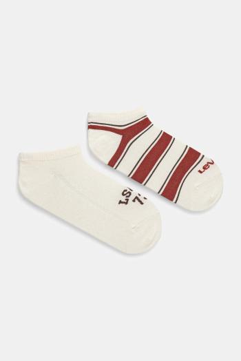 Ponožky Levi's 2-pak béžová farba, 37157-1227