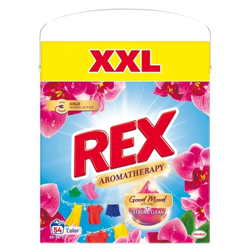 REX Aromatherapy prací prášok Orchid Color Box 54 praní 2,97 kg