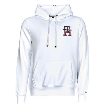 Tommy Hilfiger  ESSENTIAL MONOGRAM HOODY  Mikiny Biela