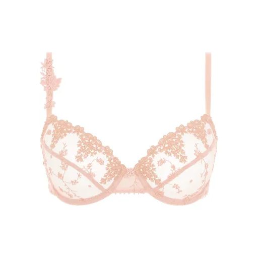 Priliehavá dvojfarebná podprsenka White nights, s kosticami