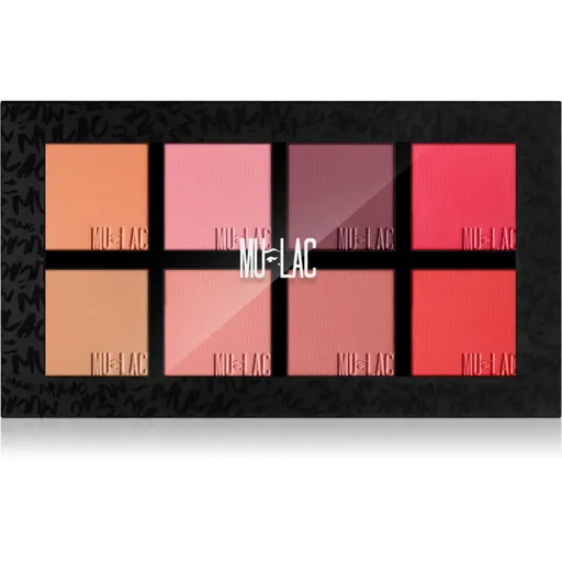 Mulac Cosmetics Moody Blushes paleta líceniek 8x6 g