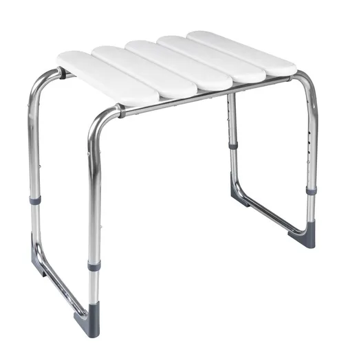 Ridder Kúpeľňová stolička HANDICAP, výškovo nastaviteľná, chróm/biela A172101