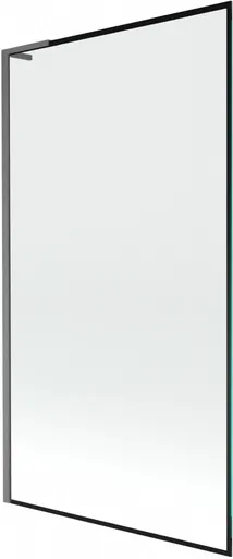 MEXEN/S - Next L vaňová zástena FIX 100 x 150, čierna vzor, grafit kartáčovaná 895-100-000-03-70-66