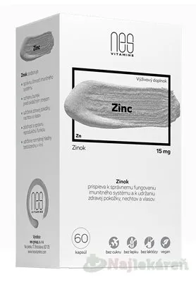 nesVITAMINS Zinc 15 mg 60 ks