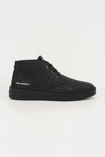Poltopánky Karl Lagerfeld FLINT II 3 čierna farba, KL53333