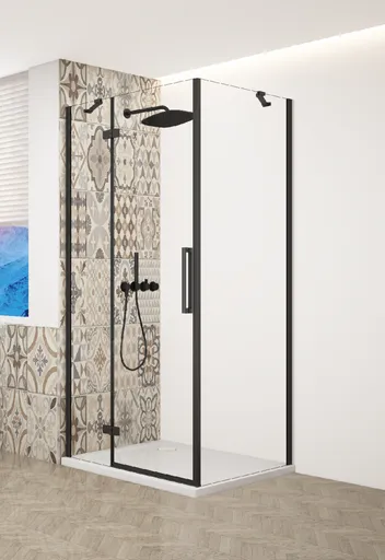 GELCO - TRINITY BLACK obdĺžnikový kút 1200x800 ľavý, číre sklo, GT5612-80CL-B GT5612-80CL-B