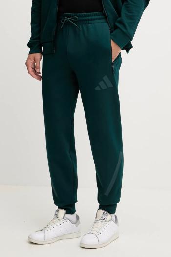 Tepláky adidas x Z.N.E zelená farba, s potlačou, JW4724