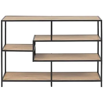 Regál/knihovňa s 3 policami Seashell, 114 cm, dub (0000089162)