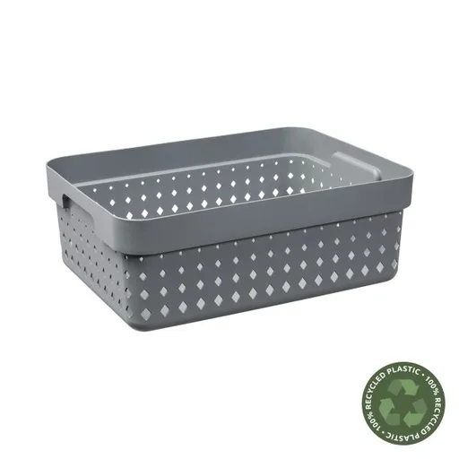 PLAST TEAM - Košík úložný 11l šedý Seoul
