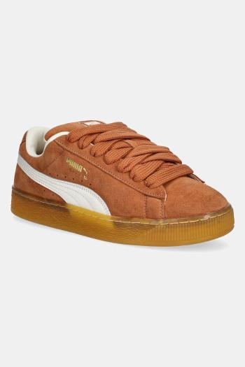 Kožené tenisky Puma Suede XL hnedá farba, 395205