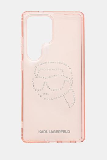 Puzdro na mobil Karl Lagerfeld Samsung Galaxy S25 Ultra ružová farba, KLHCS25LHKHDCELP