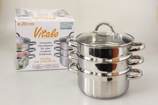 SSW - Parný hrniec 4 - dielny, priemer 20cm