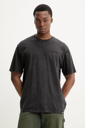 Bavlnené tričko Dickies pánske, šedá farba, jednofarebné, DK0A866BH861