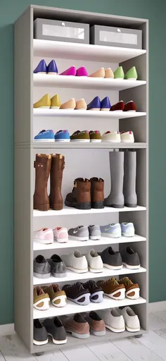 VCM Botník Lona XXL 9dílný, šedý