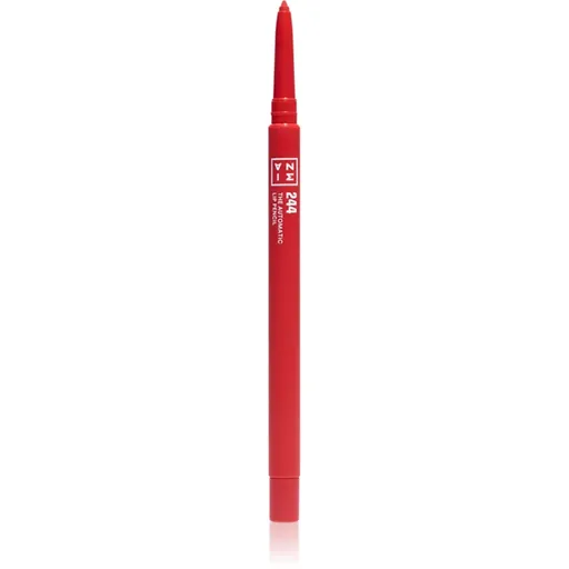 3INA The Automatic Lip Pencil kontúrovacia ceruzka na pery odtieň 244 - Classic red 0.35 g