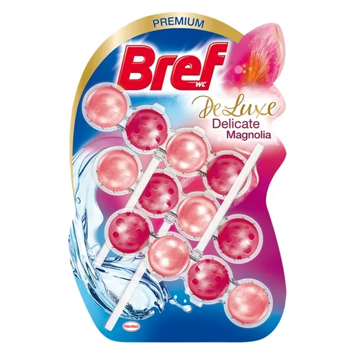 BREF DeLuxe Tuhý WC blok Magnolia 3 x 50 g