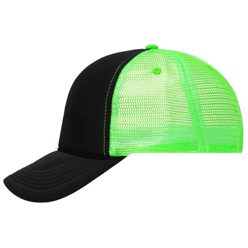 Myrtle Beach (Daiber) Retro šiltovka trucker MB6550 - Čierna / neónovo zelená