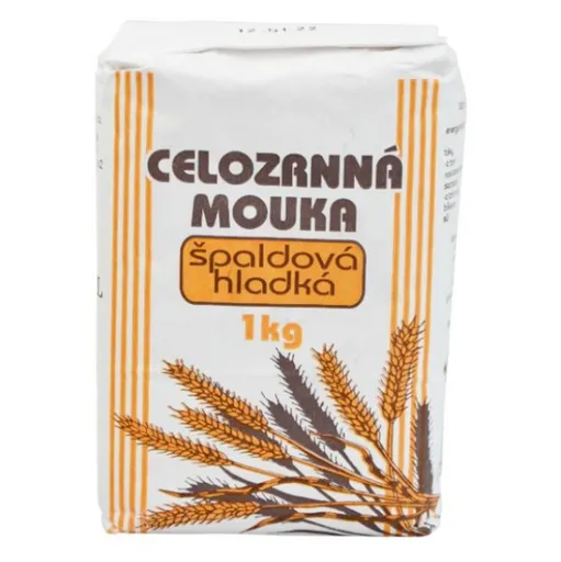 NATURAL JIHLAVA Múka celozrnná špaldová hladká natural 1000 g