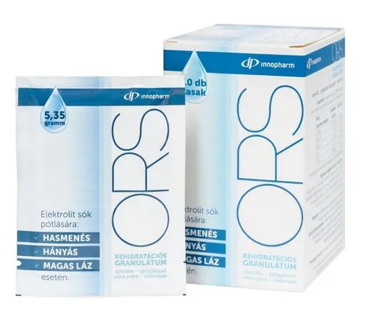 ORS Rehydratačný soľný granulát InnoPharm perorálny vrecká 10x5,35g